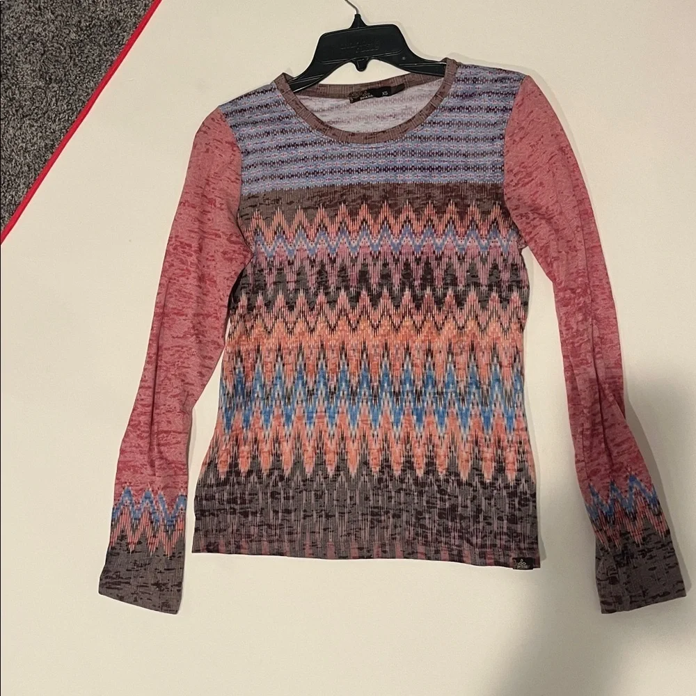 PrAna Long Sleeve Shirt woman’s XS multicolor - Picture 1 of 5